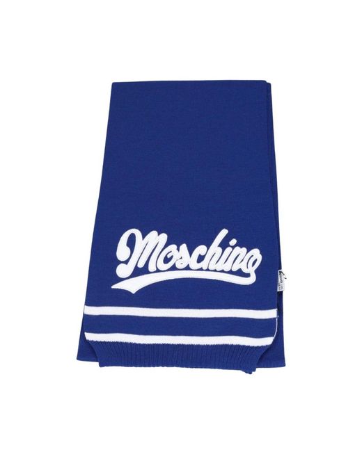 Moschino Blue Winter Scarves for men