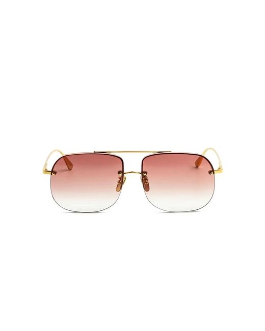 Linda Farrow Pink Sunglasses
