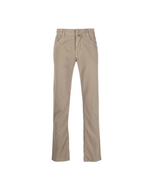 Jacob Cohen Gray Straight Trousers for men