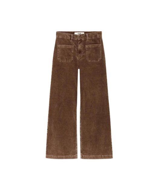 Five Jeans Brown Wide Trousers