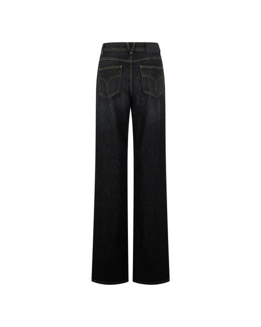 Versace Black Wide Jeans