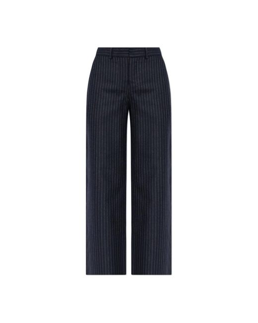 A.P.C. Broeken ,Blauw ,Wol Creased Broeken in het Blue
