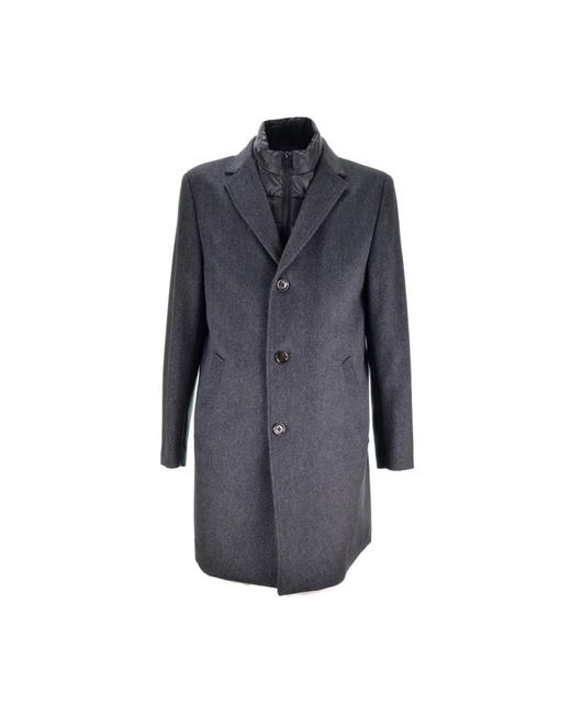 DIGEL Grijze Wollen Jas Met Vest 77903 in het Blue voor heren