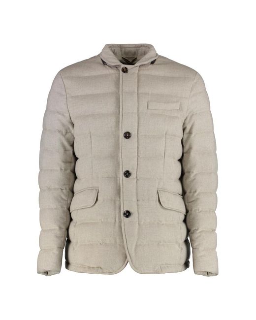 Moorer Woll-Kaschmir-Blazer Mit Polsterung in Gray für Herren
