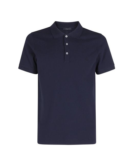 Fay Blue Polo Shirts for men