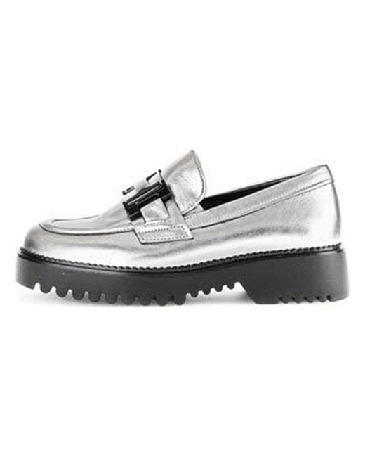 Gabor White Loafer