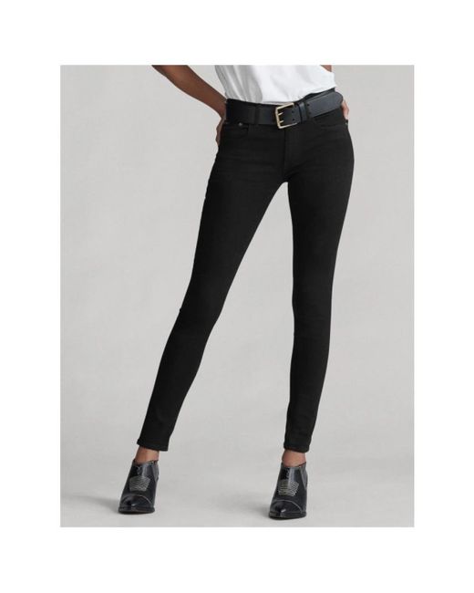 Polo Ralph Lauren Black Skinny Fit Jeans