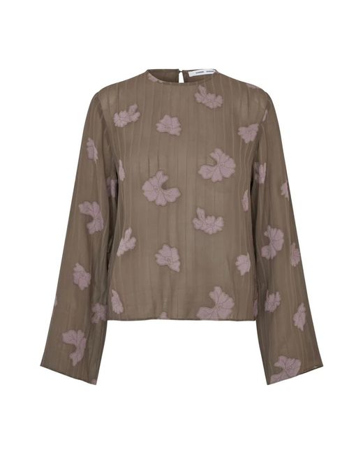 Samsøe & Samsøe Overhemden ,Bruin ,Blouses in het Brown