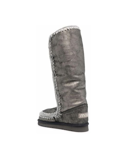 Mou Gray Winter Boots