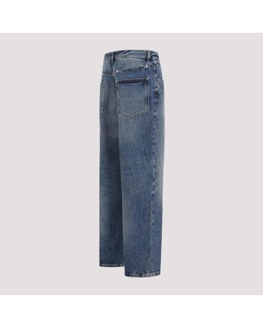 Givenchy Blau gewaschene denim straight leg jeans,straight jeans,mid-rise denim hose in Blue für Herren