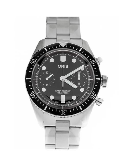 Oris 77177914054-0782018 - divers sixty-five chronograph in Metallic für Herren