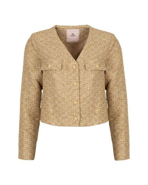 Tweed Jackets di Freebird by Steven in Natural