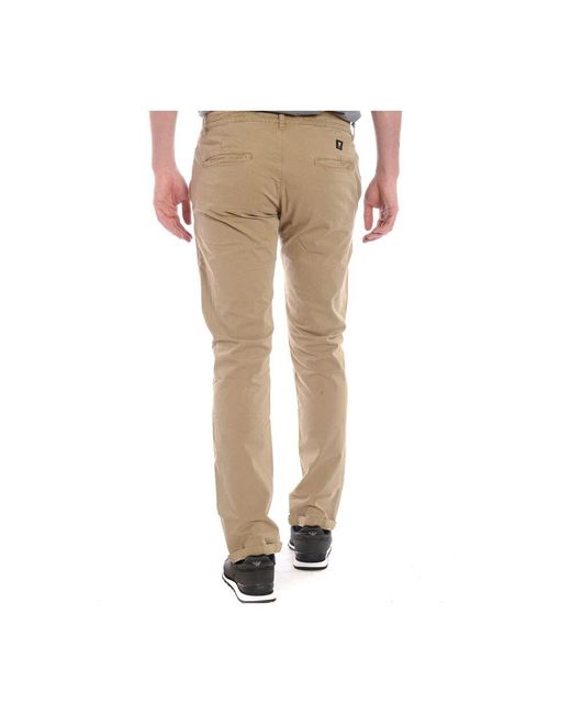 Chinos Daniele Alessandrini de hombre de color Natural