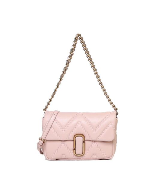 Marc Jacobs Pink Gepolsterte Rosa Lammleder Umhängetasche