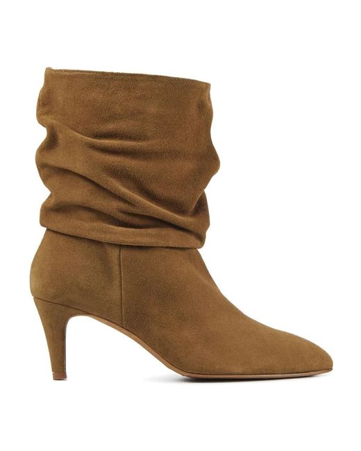 Toral Brown Heeled Boots