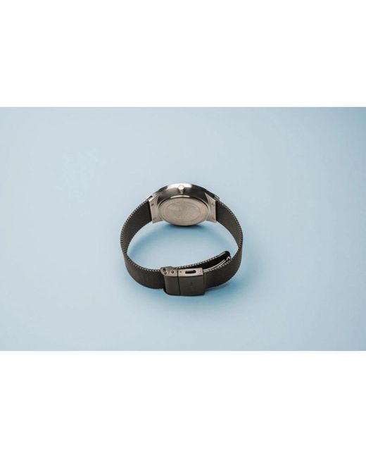Bering Armbanduhr classic 41 mm armband milanaise 33441-102 in Black für Herren