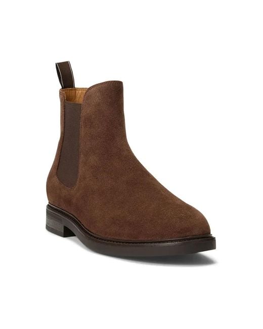 Polo Ralph Lauren Brown Chelsea Boots for men