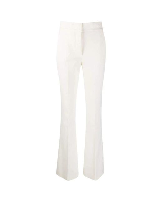 Genny White Wide Trousers