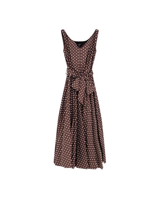 Lavi Brown Midi Dresses