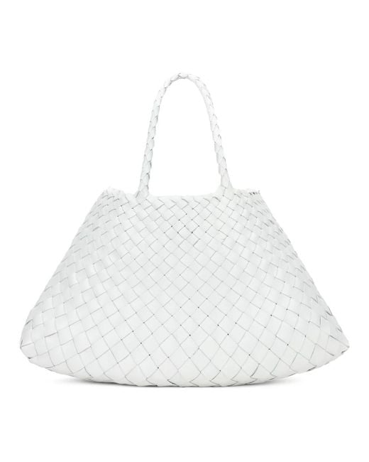 Dragon Diffusion White Shopping Bags