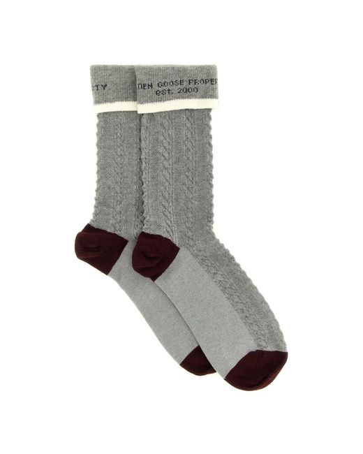 Golden Goose Deluxe Brand Gray Socks