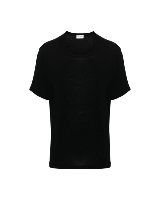 Tops > t-shirts Saint Laurent pour homme en coloris Black