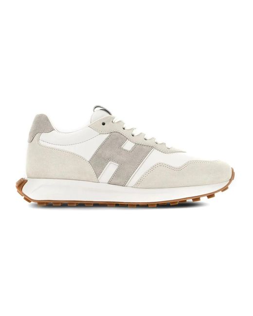 Hogan Graue wildleder-sneakers mit memory foam in White für Herren