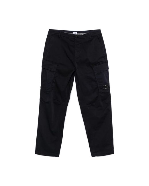 C P Company Blauwe Broek Met Verborgen Sluiting in het Blue voor heren
