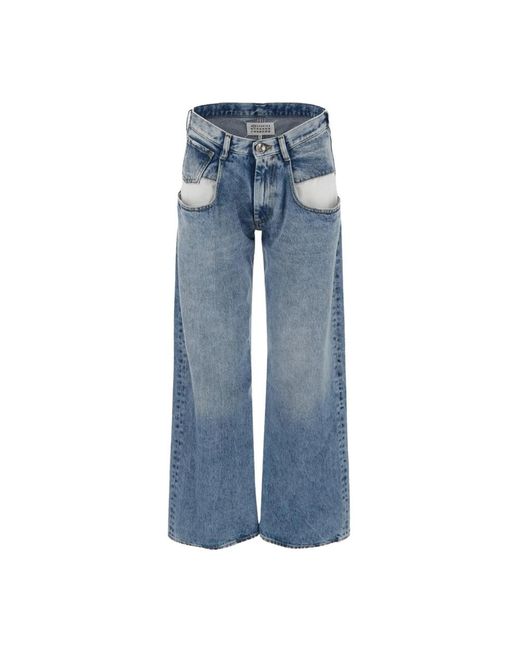Wide jeans Maison Margiela de color Blue