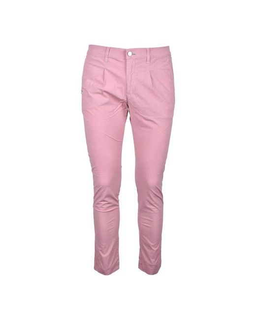 Daniele Alessandrini Pink Chinos for men