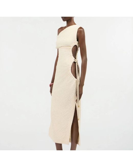 Roberto Cavalli Natural Midi Dresses