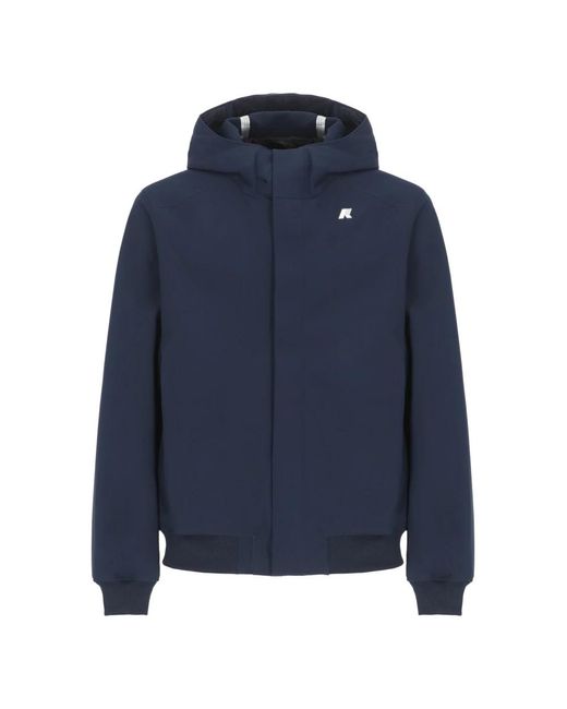 K-Way Jassen ,Blauw Coats in het Blue voor heren