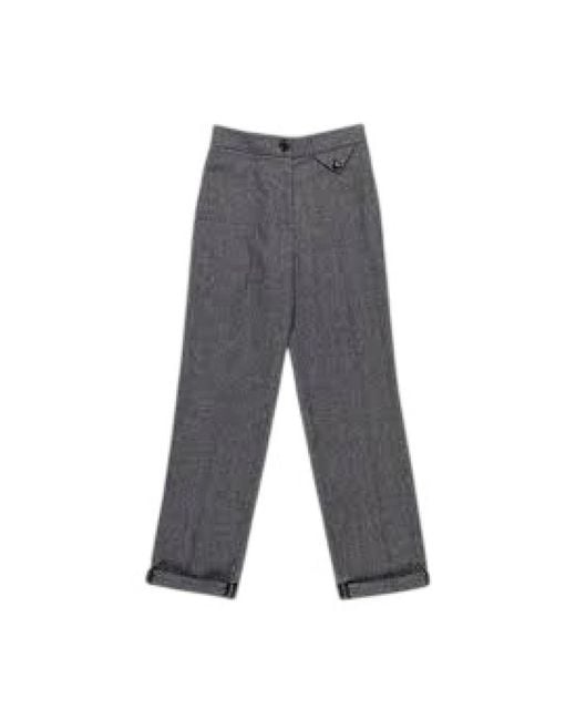 Nenette Gray Wide Trousers