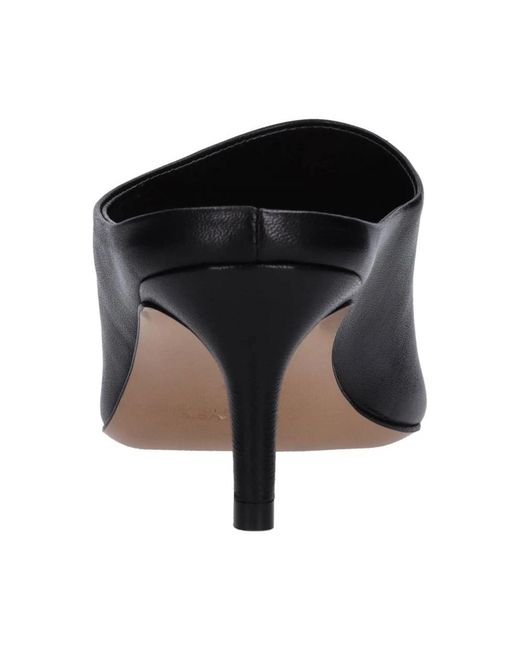 Guglielmo Rotta Black Heeled Mules