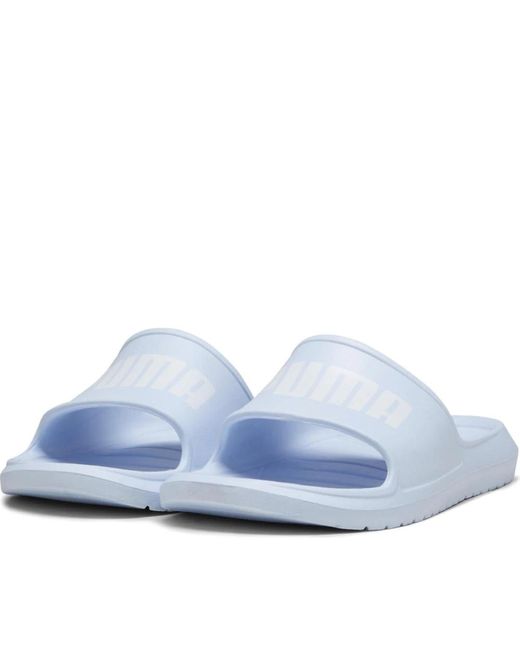 PUMA Schoenen ,Blauw ,Blauwe Slippers Voor Vrouwen in het White