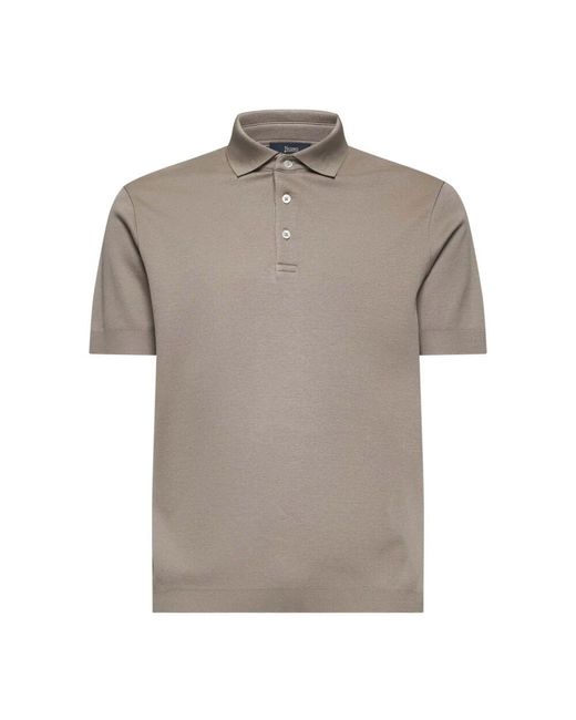 Herno Gray Polo Shirts for men