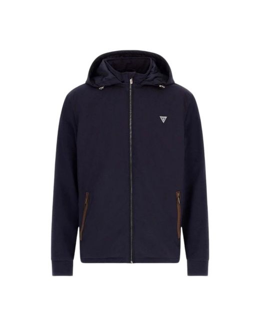Guess Blue Light Jackets for men