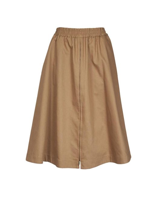 Midi Skirts Golden Goose Deluxe Brand de color Natural