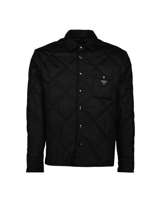 Prada Black Light Jackets for men