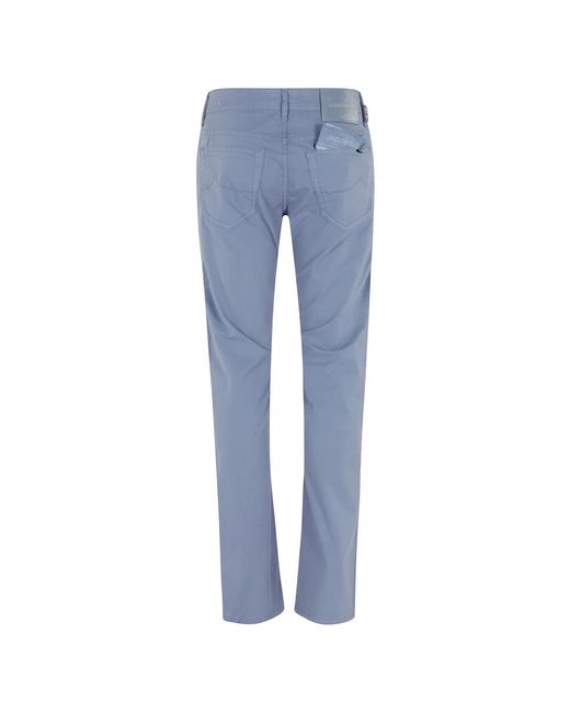 Jacob Cohen Broeken ,Blauw ,Katoen Pant 5 Pkt Slim Fit Bard in het Blue voor heren