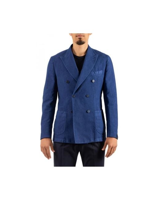 Blazers Santaniello pour homme en coloris Blue