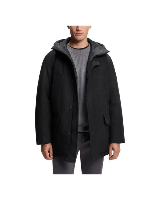 Winter Jackets Boss de hombre de color Black