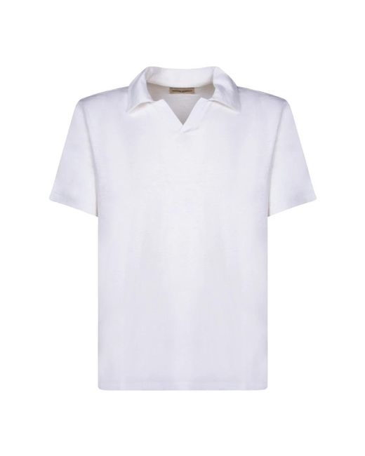 Officine Generale White Polo Shirts for men