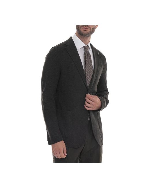 Paoloni Black Blazers for men