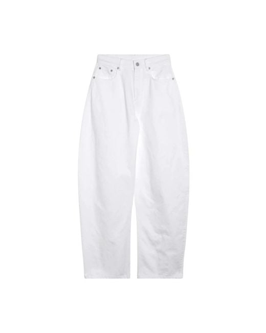 Alaïa White Wide Jeans