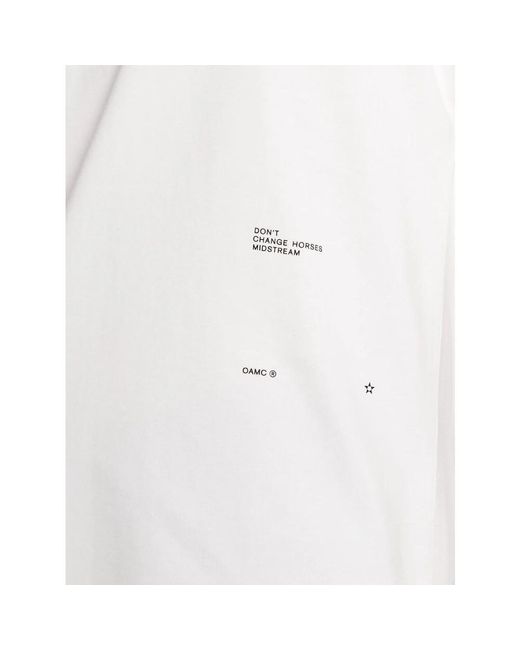 OAMC White T-Shirts for men