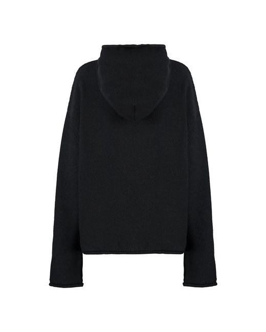 MM6 by Maison Margiela Black Round-Neck Knitwear