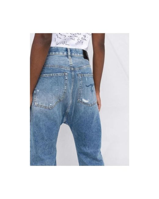 R13 Blue Cropped Jeans