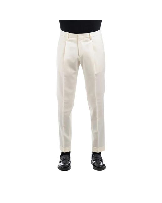 BRIGLIA Natural Straight Trousers for men