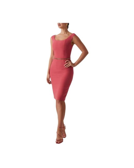 Short Dresses Guess de color Red